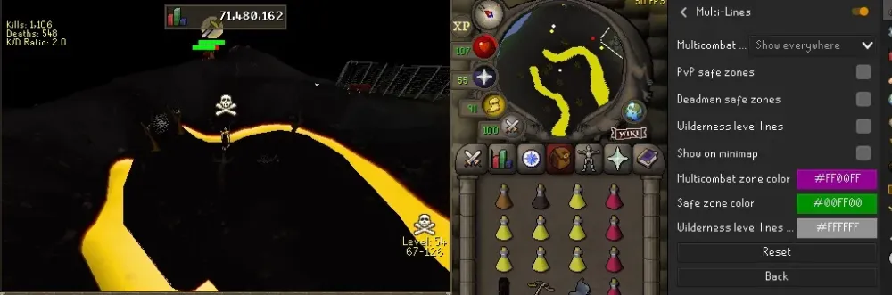 Wilderness levels and deadman mode safe zone switched  Issue 892 