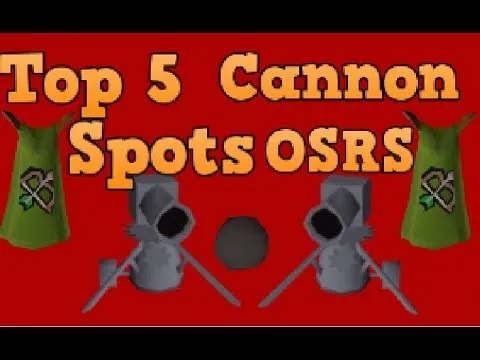 TOP 5 CANNON SPOTS OSRS  YouTube