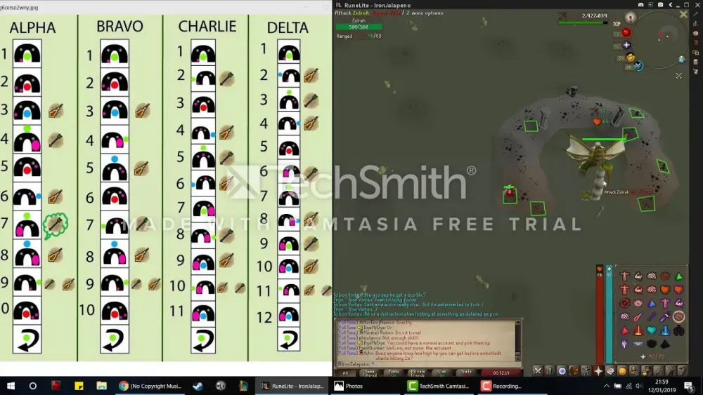 Zulrah Range Only Ironman BasicWelfare Gear Setup Ideal for Diary 