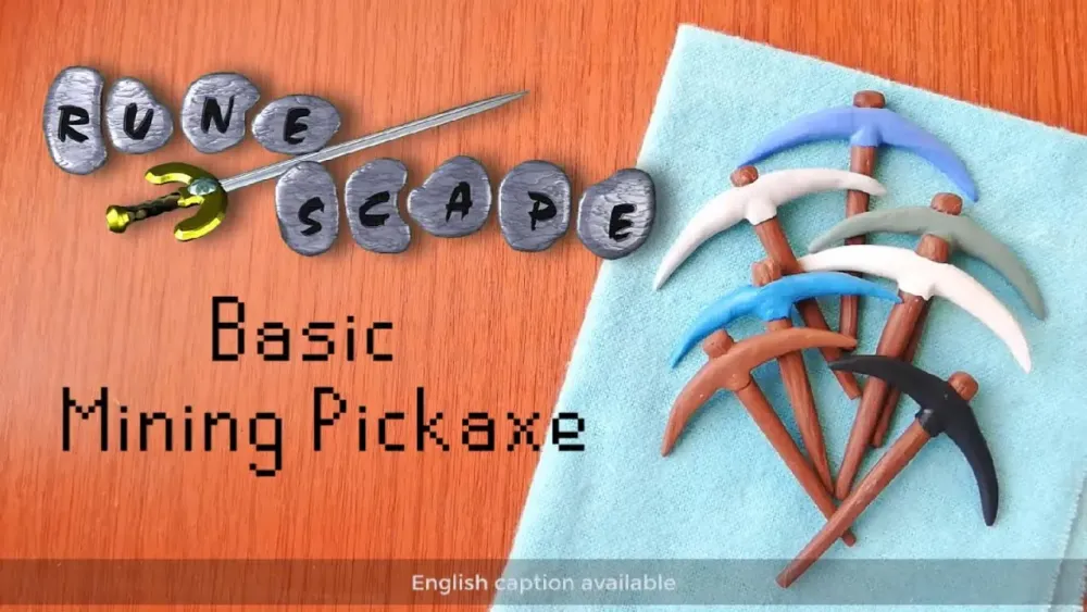 OSRS Basic Pickaxe  English Caption  Polymer Clay Tutorial  YouTube