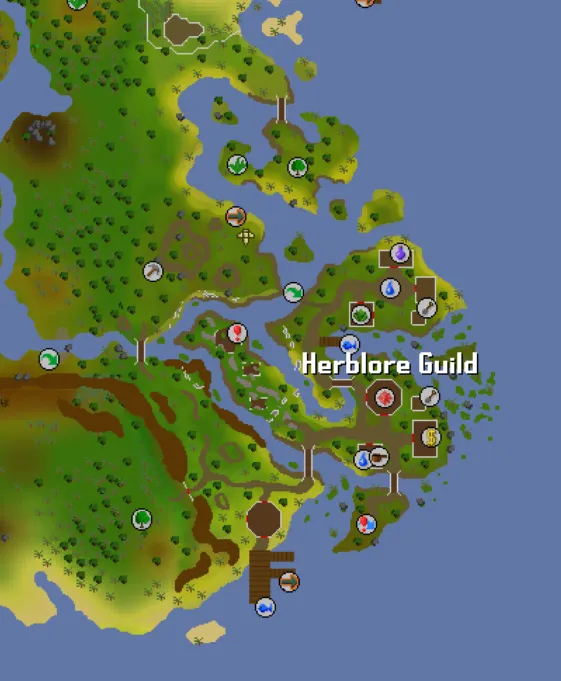 My concept for the Herblore Guild  rOSRSmaps