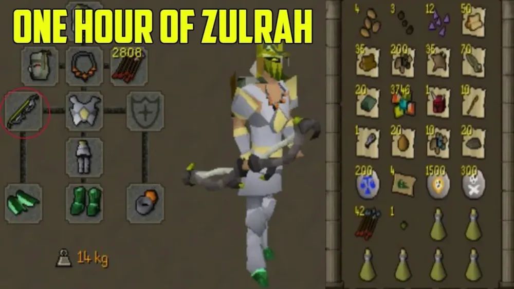 OSRS  Loot From TWISTED BOW at Zulrah One Hour  YouTube