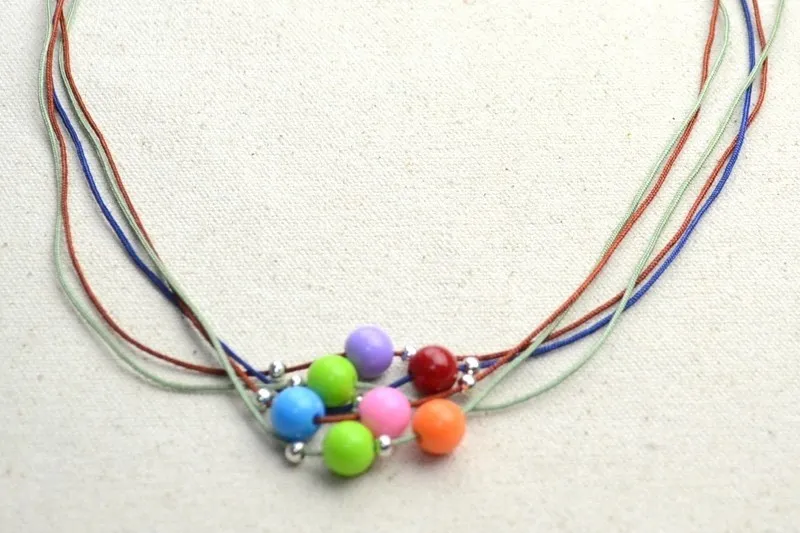 Diy Necklace Ideas How To Make A String Bead Necklace  How To Make A 