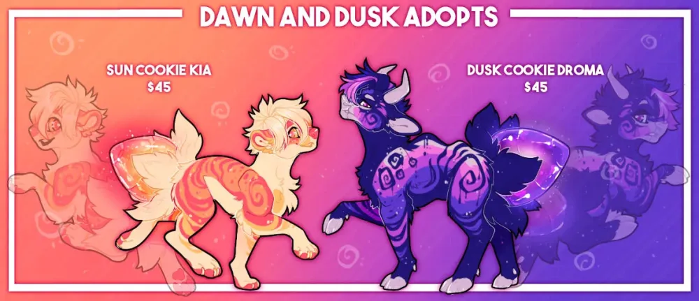 Dawn and Dusk Adopts  12 OPEN by RexosIsle on DeviantArt