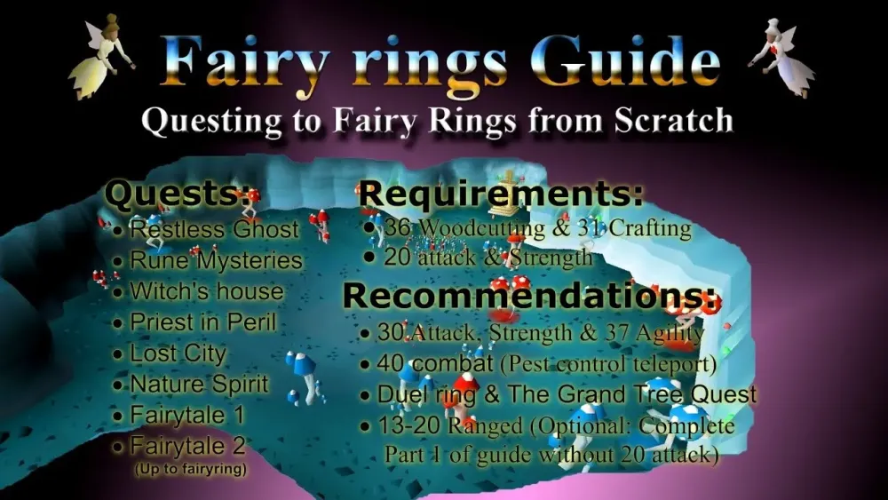 OSRS Unlocking Fairy Rings from Scratch Pt 1  Low level Quests 