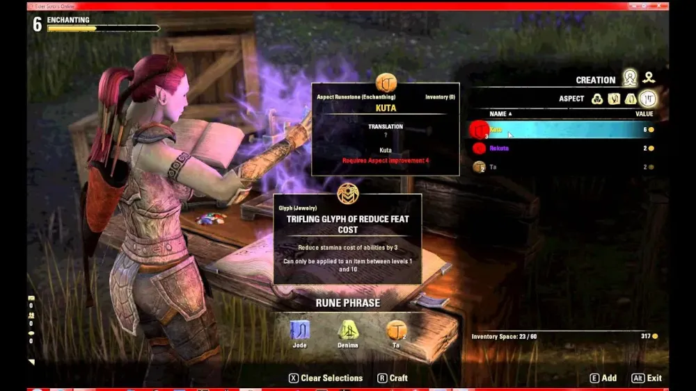 Elder Scrolls Online  Enchanting Skill Basics  YouTube