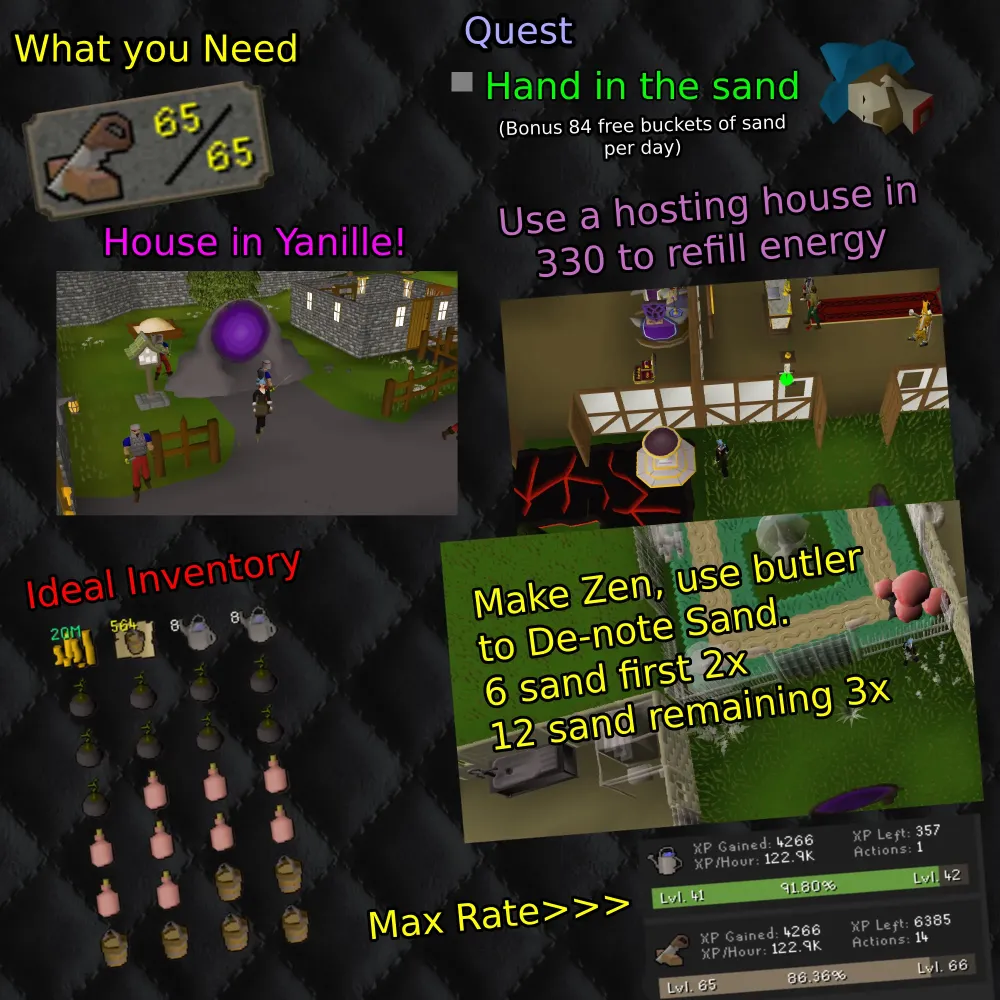 Lazily made Fast Farming XP guide  r2007scape