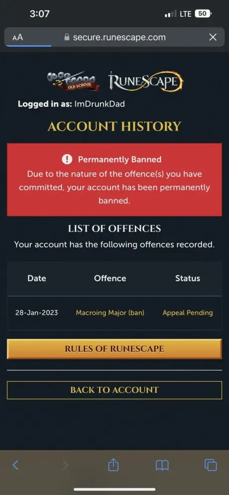 Banned Both me and my friend had a LAN party and started new accounts 