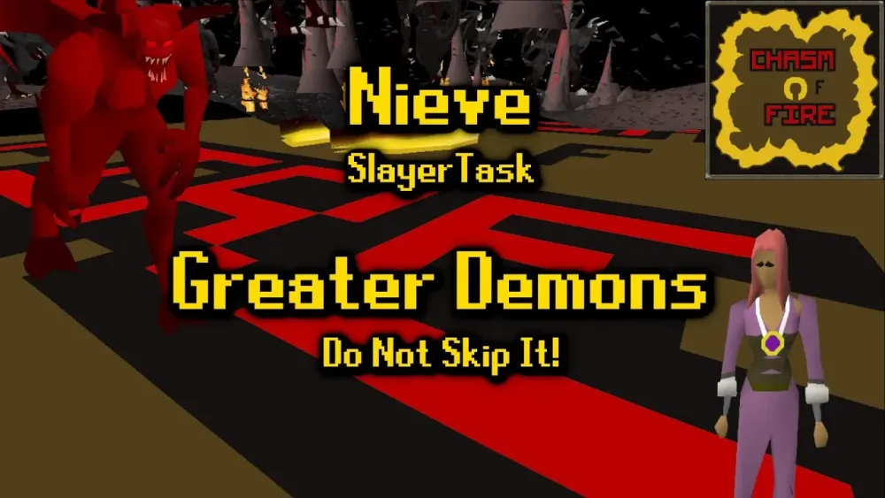 Greater Demon Nieve Slayer Task in Chasm of Fire  YouTube