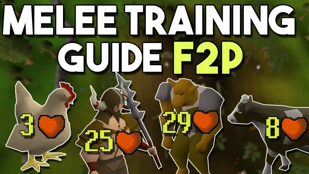 Beginner Leveling Guide for Melee Training in F2P  Training Locations 