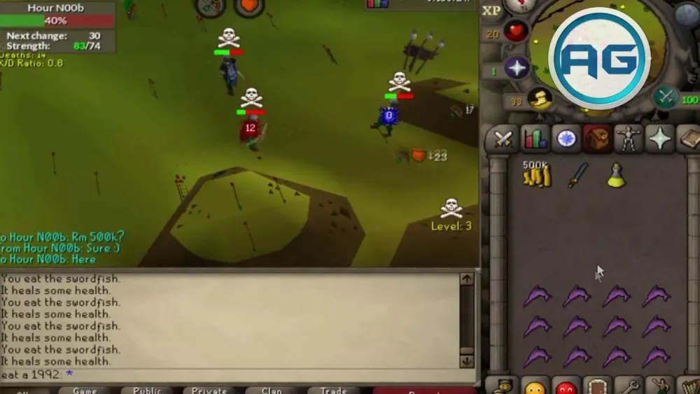 F2P OSRS range 2h risk fight  YouTube