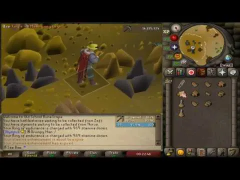 3Tick Sandstone Mining w Ring of Endurance 85k xphr 5700 sandhr 