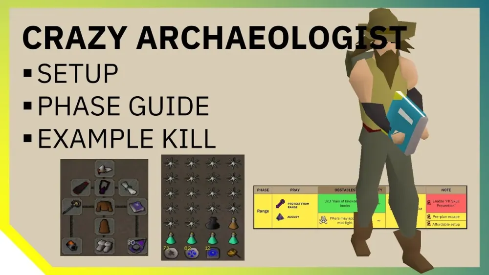 Crazy Archaeologist  Bossing Guide  OSRS Old School RuneScape  YouTube