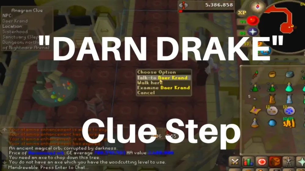 DARN DRAKE Hard Clue Step OSRS  YouTube