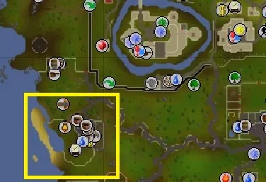 Discovering Gold Ore Locations Near the Bank in OSRS