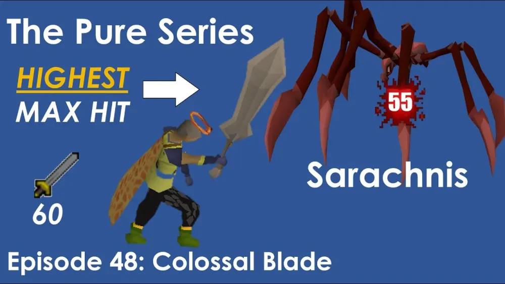 OSRS Pure Series  Episode 48 Colossal Blade New Max Hit  YouTube