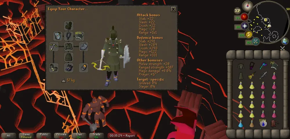 Trying to optimize my inferno setup  r2007scape