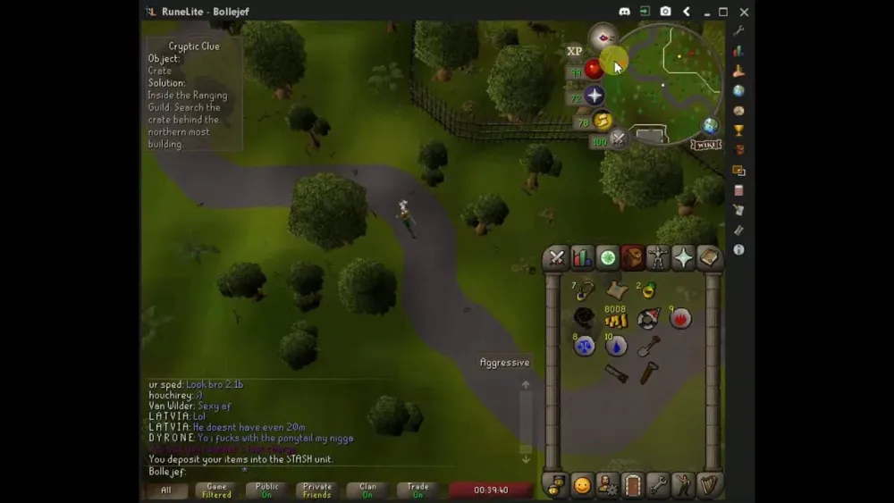 How to Find a Crate Close to the Monks in OSRS