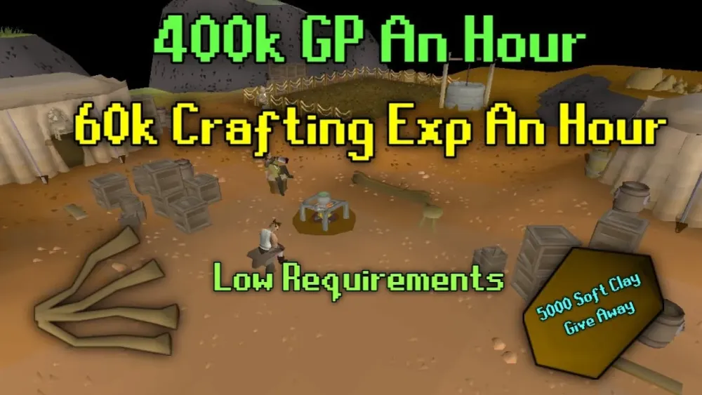 OSRS Money Making Method  400k GP  60K Crafting XP An Hour  Loom O 