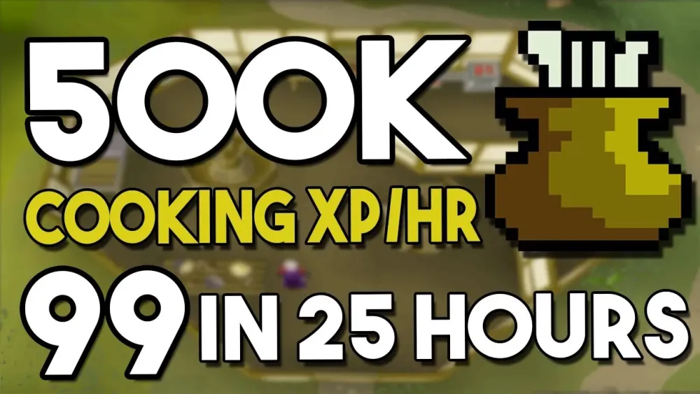 Get Level 3599 Cooking in 25 Hours 500k xp per hour  Oldschool 