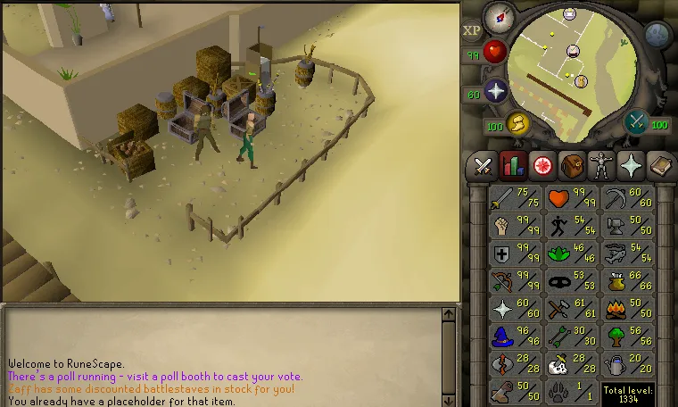 Selling  OSRS Selling 75 Attack Maxed Med Level  Amazing Account 