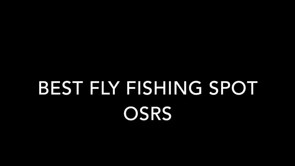 Best Fly Fishing Spot  OSRS  Great for ironman  Banking  YouTube