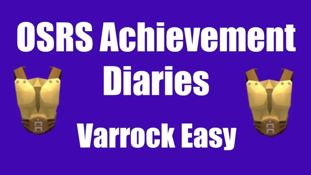 OSRS Varrock Easy Achievement Diary Guide  Oldschool Runescape Quest 