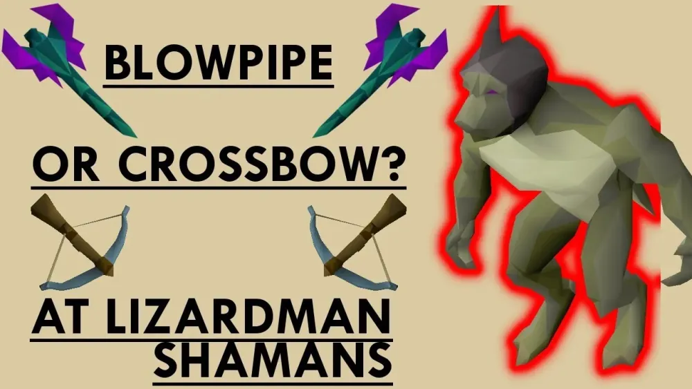 OSRS Blowpipe vs Crossbow at Lizardman shamans  YouTube