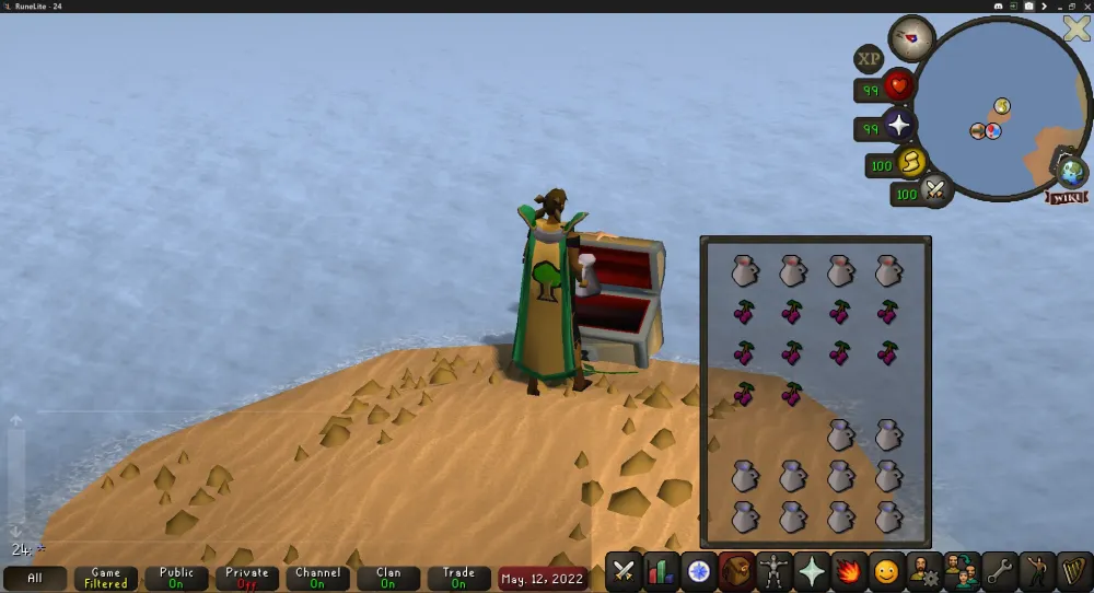 You can relocate your Inventory by pressing AltDrag super useful for 