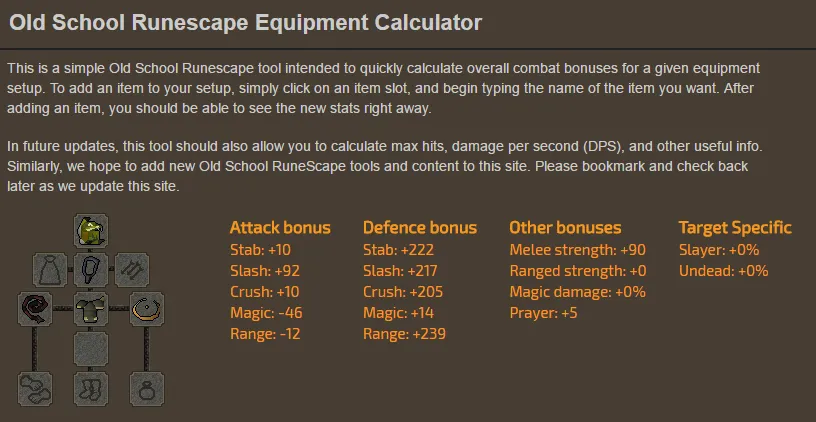 How to Use the OSRS Defence Bonus Calculator Effectively