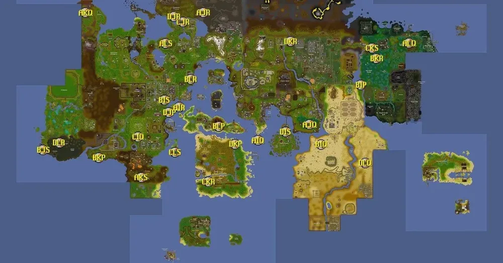 Ive made a fairy ring map with their corresponding codes for people 