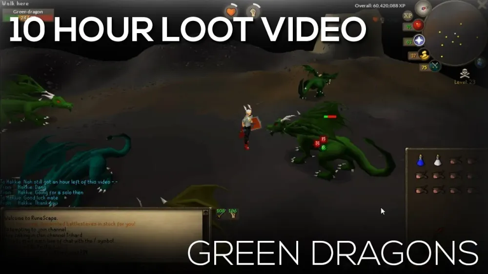 OSRS  10 Hour Loot Video  Wilderness Green Dragons  YouTube