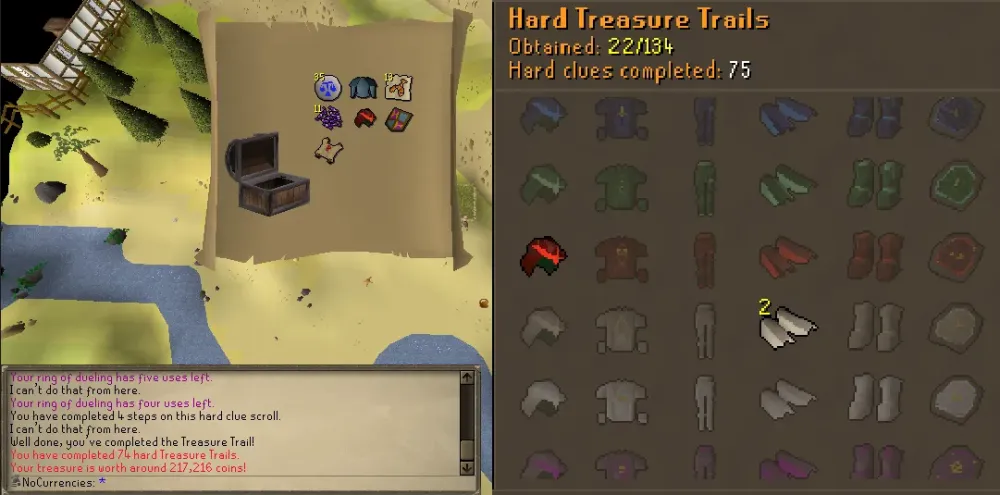 FINALLY a second piece of blessed dhide and at 92 Ranged I now have 