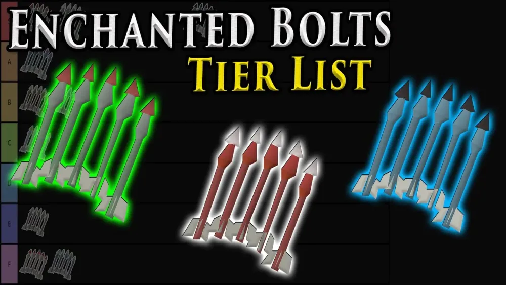 Enchanted Bolts Tier List for Oldschool Runescape  YouTube