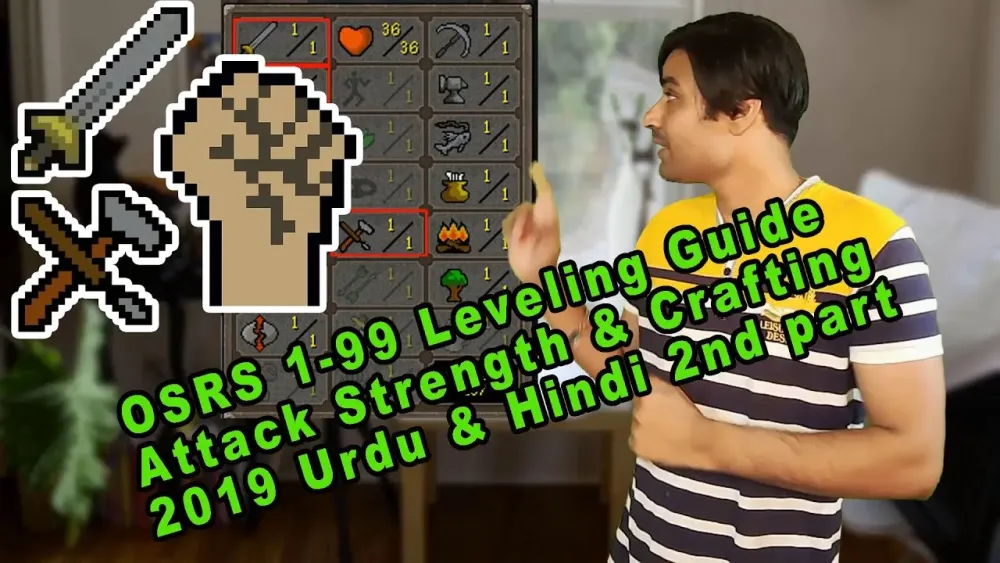 OSRS 199 Leveling Guide Attack Strength  Crafting 2019 Urdu 