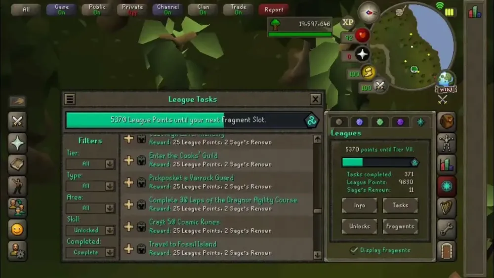 OSRS Leagues task list  YouTube
