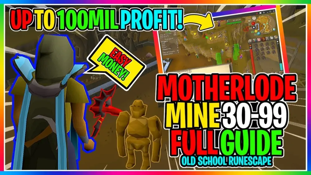 OSRS  Motherlode Mine Full Guide   UP TO 100MIL PROFIT   YouTube