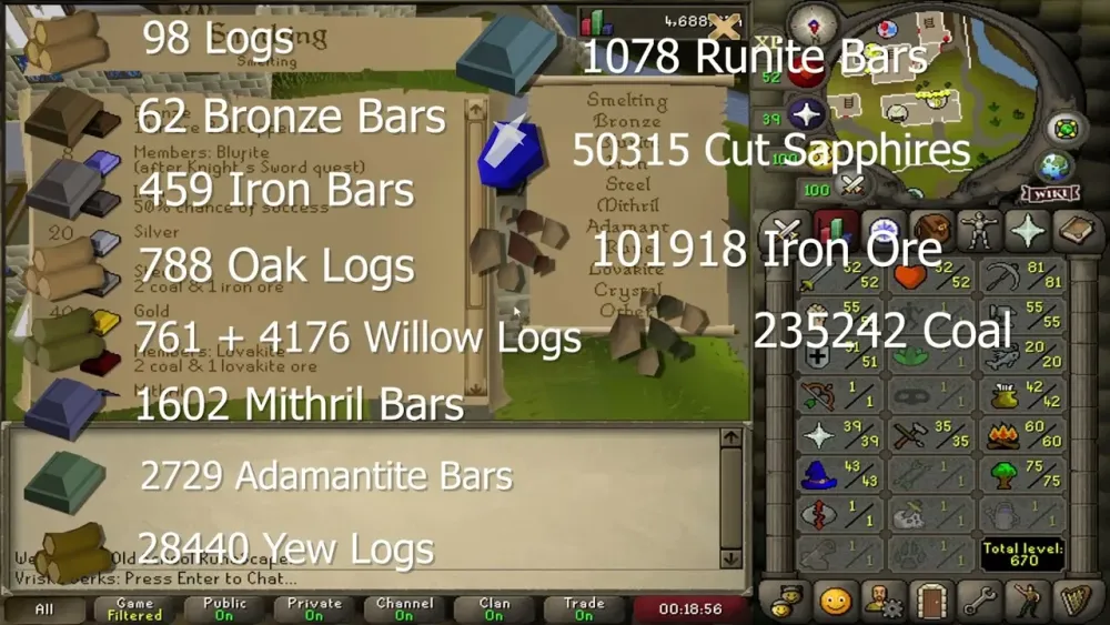 Levelling a members skill in Free to play OSRS  YouTube