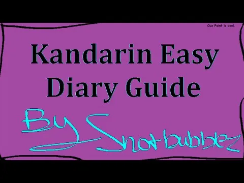 Kandarin Achievement Diary in OSRS: A Comprehensive Guide