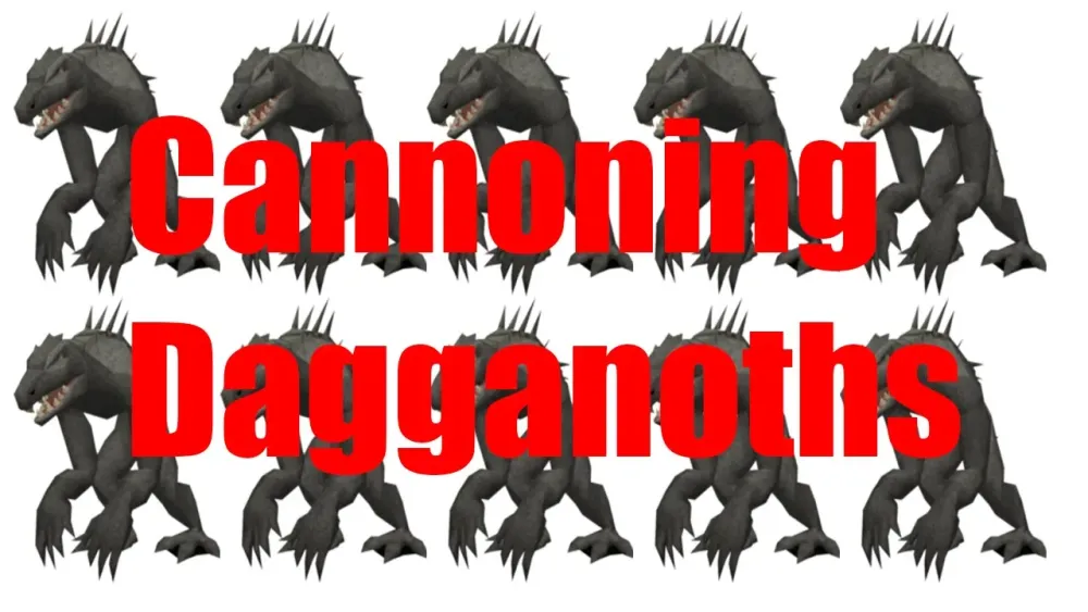 Runescape Cannoning Dagganoths Guide 300k XP And 400 Crimson Charms 