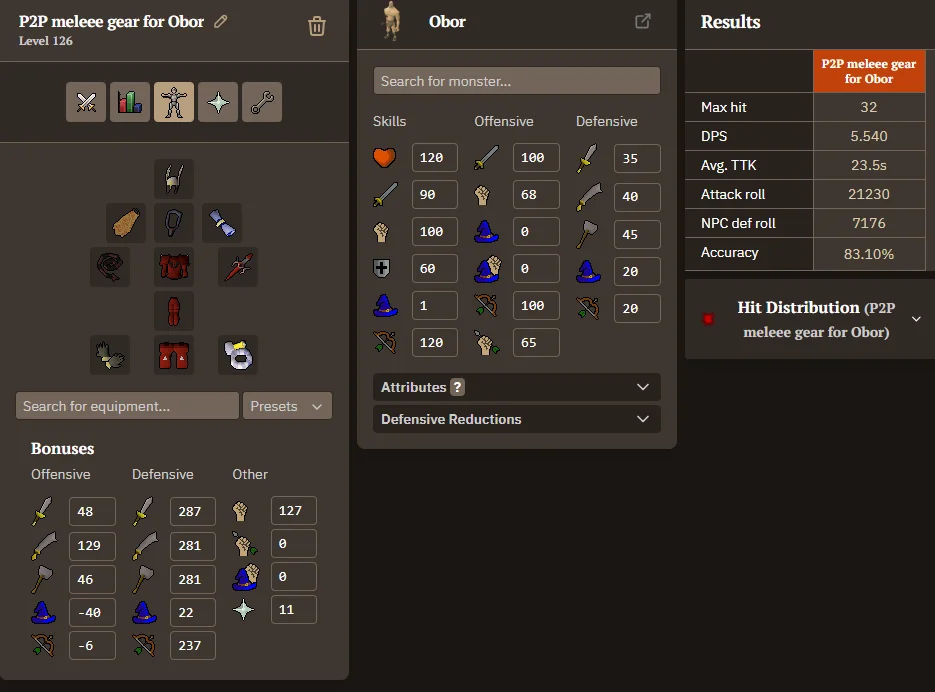 OSRS Obor guide stratgies  gear setups for F2P  P2P