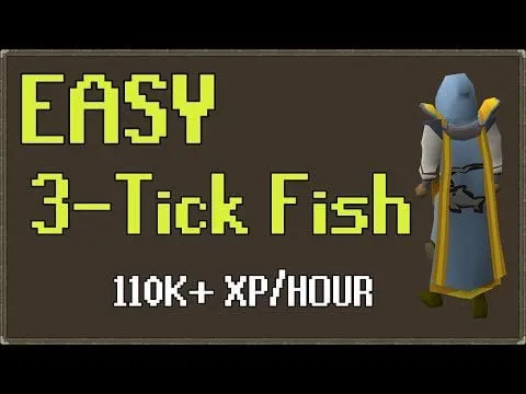 Guide on 3Tick Fishing The Easy Way  r2007scape