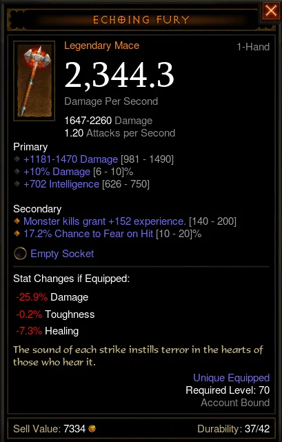 What is the highest dps weapon you have foundseen  rdiablo3