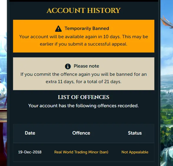 Banned for RWT in OSRS: Understanding the Consequences and How to Avoid It