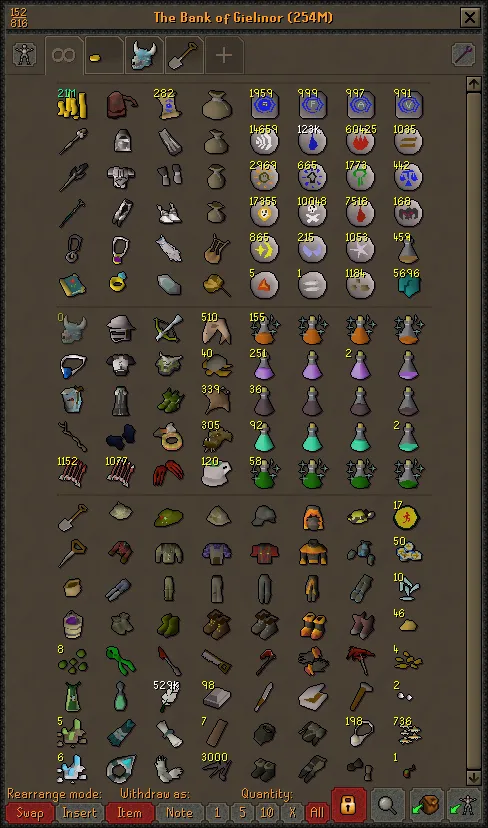 OSRS Skilling  Vorkath  Working on carpenters outfit  rBankTabs
