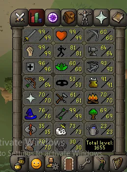 Selling max combat osrs accpure for spawnpk gp  Sell  Trade Game 
