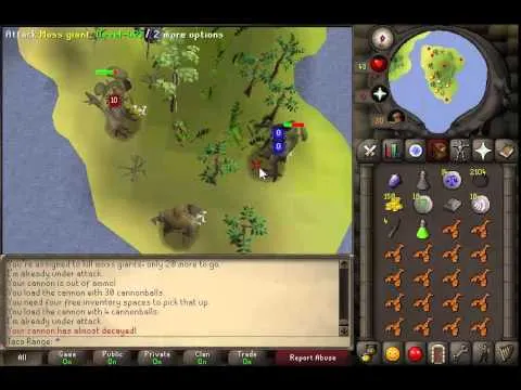 Moss Giant Island WCannon  YouTube