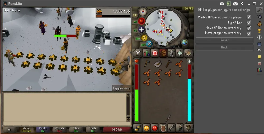 How to Remove Player Health Bar in OSRS