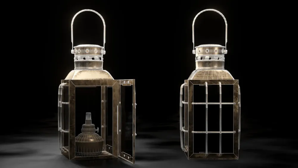 ArtStation  Oil Lantern  Game Assets