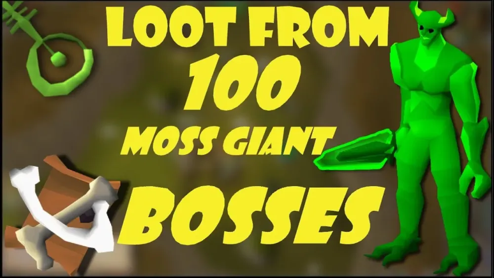 OSRS Loot From 100 Moss Giant Boss Bryophyta  YouTube